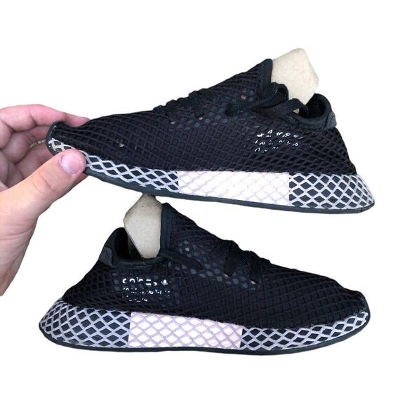 2018 Adidas Deerupt Core Black Clear Lilac Size 6.5 - Picture 3 of 15